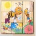 Wooden Cube 3D Puzzle 6 in 1 with a Tray Developing fine Motor Skills and Memory of Your Child Insects B07KWFTB3V